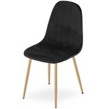  PADVA stolica - crni baršun / noge od hrasta x 1 | shoptok.hr
