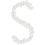  Garland od božićnih kuglica Bijelo 186 cm Polistiren | shoptok.hr