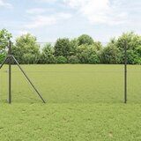 vidaXL Varjena žična ograja s 13 palicami Siva 1.2x25 m Jeklo Cene