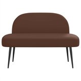  Oblikovana klupa s naslonjačem Smeđa 110 x 60 x 76 cm | shoptok.hr