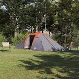 vidaXL Šotor s streho Drugo Siva in oranžna in črna 510 x 240 x 156 cm Cene