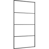  Klizna vrata od mutnog stakla ESG i aluminija 102,5x205 cm crna | Eponuda.ba