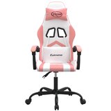  Igraća stolica bijelo-ružičasta od umjetne kože | shoptok.hr