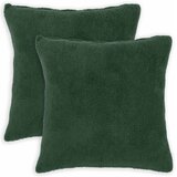  Presvlaka za jastuk 2 pcs HEERLEN Tamnozelena 80 x 80 cm Bouclé | shoptok.hr