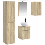  Set ormarića za kupaonicu 5 pcs Hrast sonoma | Shoptok.si