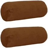 Presvlaka za jastuk 2 pcs HEERLEN Svijetlosmeđa Ø 15 x 40 cm