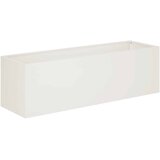  Vrtna saksija 2 kom. Bijela 80 x 30 x 30 cm Čelična vrata | shoptok.hr