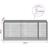  Gabion s žicom debljine 3,5 mm i mrežom 5x5 cm 250x100x100 cm | shoptok.hr