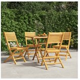  Sklopive vrtne stolice 4 kom 47x62x90 cm od masivne tikovine | shoptok.hr