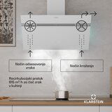 Klarstein Alina napa za odvod dima, 80 cm, 600 m³/h, Tiha, EEK A | Shoptok.si