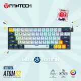 Fantech MK874 RGB Atom 63 Tastatura Mehanicka Gaming SkyBlue (Red switch) | ePonuda.com