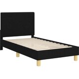  Otroški posteljni okvir z vznožjem Črna 80 x 160 cm blago, (5000104594) | Shoptok.si