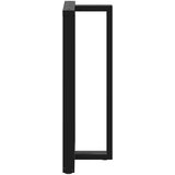 vidaXL noge barske mize t-oblike 2 kosa črna 60x35x(110-111) cm jeklo | Shoptok.si