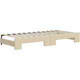  Dnevni krevet na razvlačenje s ladicama krem 100x200 cm tkanina | shoptok.hr
