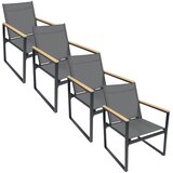 Gardenson Set Vrtnih Stolov Volasi, Antracit, 4 Kos | Shoptok.si