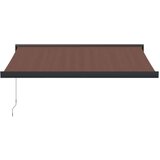 vidaXL Ročno zložljiva tenda rjava 350x250 cm, (21260851) | Shoptok.si