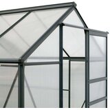 WESTMANN aluminijski staklenik Flora 64 | Antracit | 132x192x202 cm | shoptok.hr