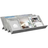  Regal za revije Betonsko siva 90 x 53 x 28,5 cm Konstruiran les, (5000214281) | Shoptok.si