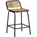  Barski stolci 4 kom 46x35,5x70 cm masivnog obnovljenog drva | shoptok.hr