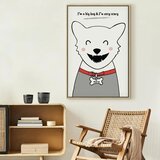  Slika - Doggy Harry (1 Part) Vertical 60x90 U prirodnom drvenom okviru | shoptok.hr