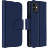 AVIZAR iPhone 11 Premium usnjena torbica, preklopna denarnica in stojalo za video - polnocno modra, (20626253) Cene
