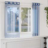 Voile zavjese s ušicama 2 kom kraljevsko plave | Shoptok.si