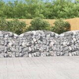  Gabionska košara s lukom 200x30x100/120 cm pocinčano željezo | shoptok.hr