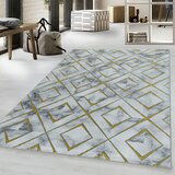XXXL TKANA PREPROGA Naxos 3811 gold 140/200 cm tkano zlate barve | Shoptok.si