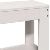 vidaXL Posteljni okvir z vzglavjem bel 150x200 cm trdna borovina, (21311154) | Shoptok.si