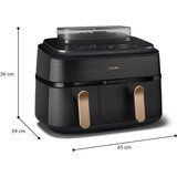 Philips NA552/00 airfryer sa dve korpe, friteza na vruć vazduh 9L | ePonuda.com