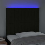  Posteljno vzglavje črno 90x5x118/128 cm blago, (20794089) | Shoptok.si