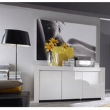 MID.YOU ŠIROKA KOMODA, bela, visoki sijaj | Shoptok.si