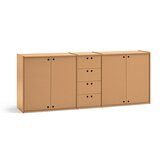 Teulat Komoda u prirodnoj boji 197x80x40 cm Wally – Cijene