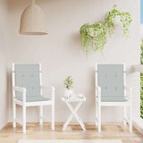 vidaXL Jastuci za stolice 2 kom svjetlosivi 100x50x4 cm tkanina | shoptok.hr