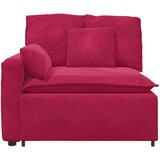 Modularni kauč s naslonom za ruke i jastucima, vinsko crvena 100 cm | shoptok.hr