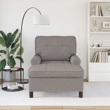  Ležaljka s jastukom Sivo-smeđa 91 x 157 x 91 cm tkanina | Eponuda.com