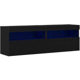 vidaXL TV omare z LED lučmi 2 kosi Črni hrast 60x30x40 cm, (22012228) | Shoptok.si