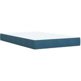 Box spring krevet s madracem tamnoplavi 120 x 200 cm baršunasti | shoptok.hr