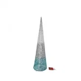 cone jelka svetlucava tirkizna LED 60cm