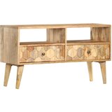 TV omarica 90x30x50 cm trden mangov les | Shoptok.si