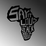 Wallity Zidna dekoracija Say It Loud İ'M Black And Ground-449, 42x46cm, Crna | ePonuda.com