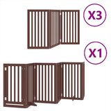 vidaXL Vrata za pse s vratašcima 15 panela sklopiva 750 cm drvo topole | shoptok.hr