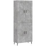 Maison Chic Visoka Komoda - Predalnik betonsko siva 69,5x34x180 cm inženirski les, (21722208) | Shoptok.si