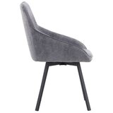 Venture Home Rosie blagovaonska stolica s rukohvatima, siva, set od 2 | shoptok.hr