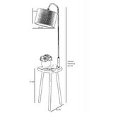Opviq Podna lampa Demet, 160 cm, E27, boja lješnjaka | Eponuda.ba