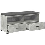  Klupa za hodnik s jastukom Betonski sivi 100 x 38 x 46 cm | shoptok.hr