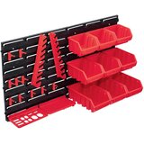  34 -dijelni set kutija za pohranu sa zidnim pločama crveno-crni | shoptok.hr
