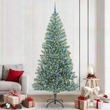  Umjetno Božićno Drvo s Snježnim Flokom i LED Svjetlom 240 cm Cijene