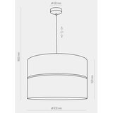  Luster na sajli HILTON 1xE27/25W/230V mesing/crna | Eponuda.com