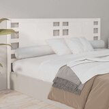  Uzglavlje bijelo 126 x 4 x 100 cm od masivne borovine | shoptok.hr